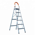 3 step home used ladder with handrail lightweight aluminio folding D shape stair